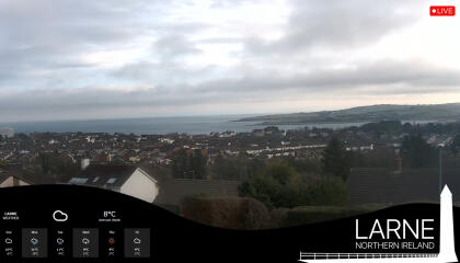 Larne Vista Panor Mica Reino Unido Live View